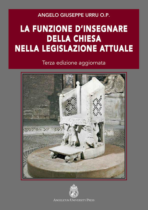 Cover of funzione d'insegnare della Chiesa nella legislazione attuale