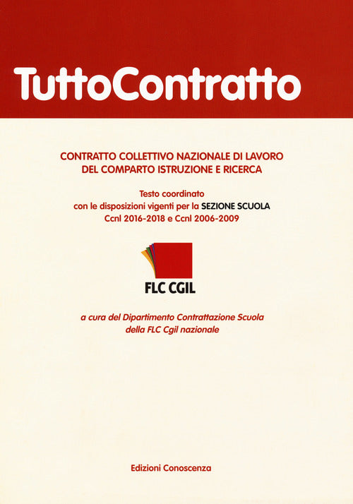Cover of Contratto collettivo nazionale di lavoro del comparto istruzione e ricerca