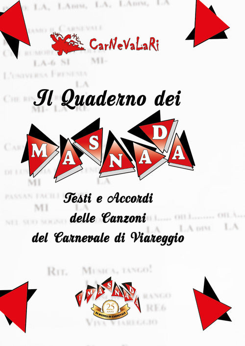 Cover of quaderno dei Masnada. Testi e accordi delle canzoni del carnevale di Viareggio. Carnevalari