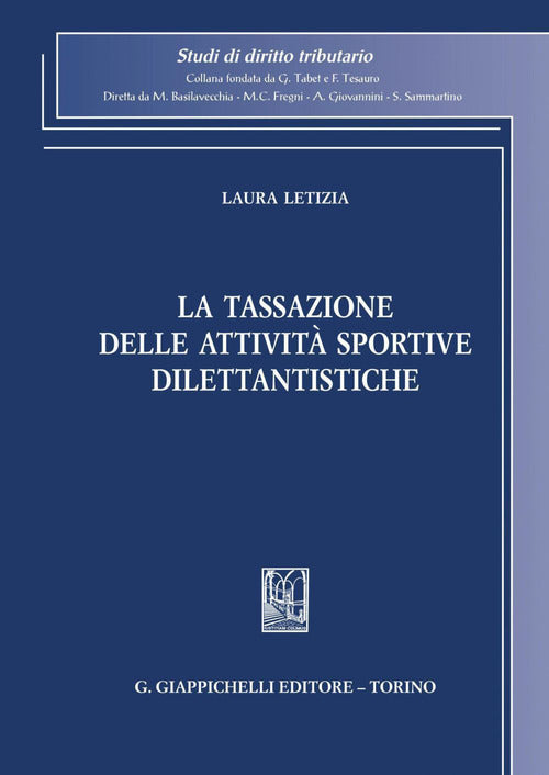 Cover of tassazione delle attività sportive dilettantistiche