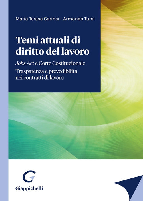 Cover of Temi attuali di diritto del lavoro