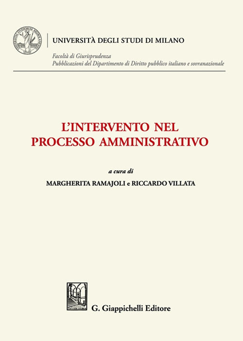 Cover of intervento nel processo amministrativo