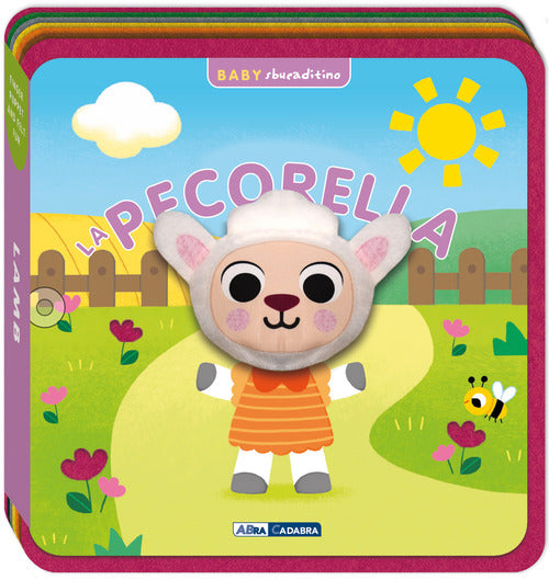 La pecorella. Baby sbucaditino in feltro