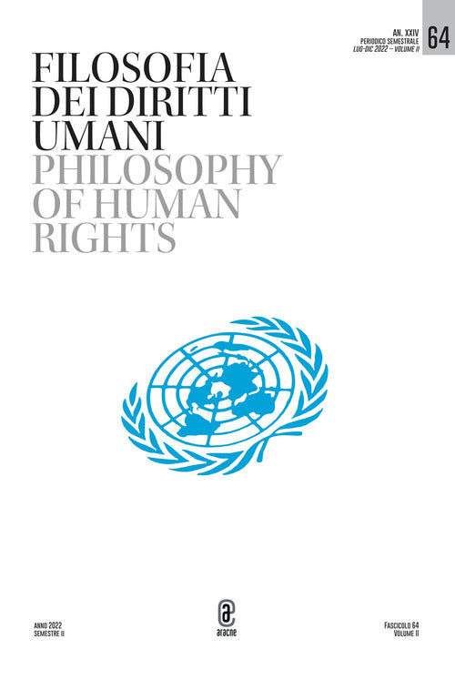 Cover of Filosofia dei diritti umani-Philosophy of human rights