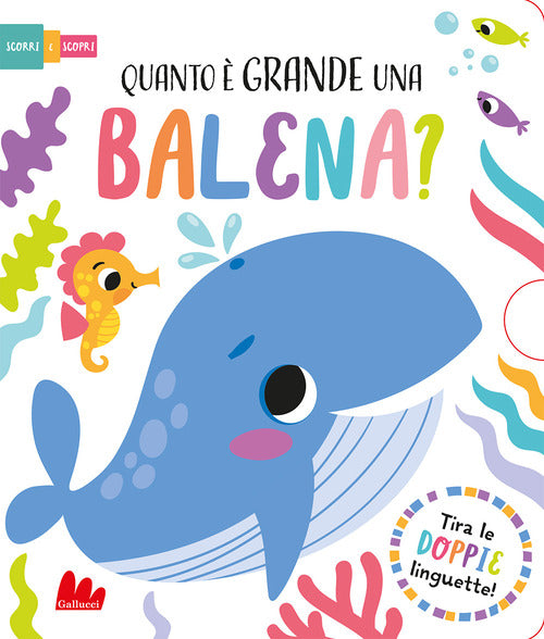 Cover of Quanto è grande una balena? Scorri e scopri