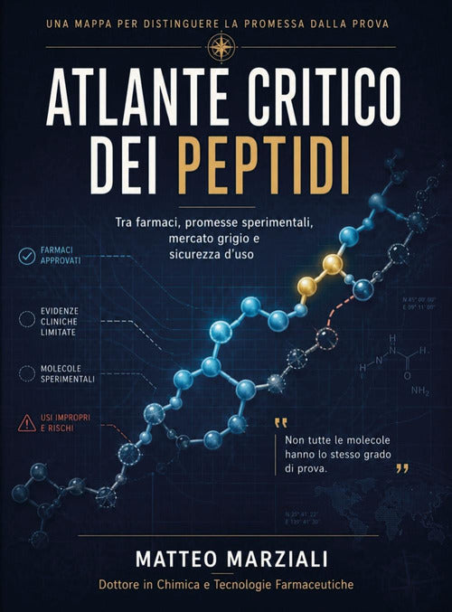 Atlante critico dei peptidi: tra farmaci, promesse sperimentali, mercato grigio e sicurezza d'uso