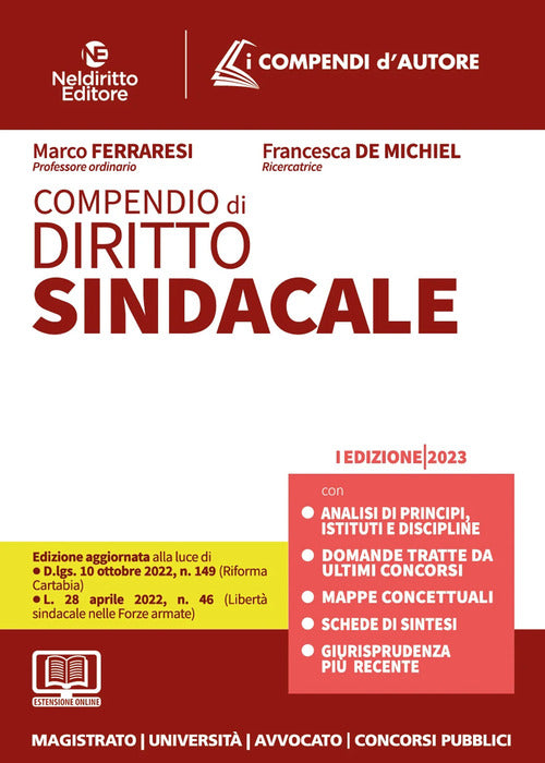 Cover of Compendio di diritto sindacale