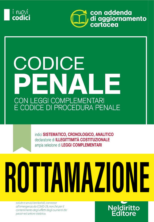 Cover of Codice penale con leggi complementari e codice di procedura penale