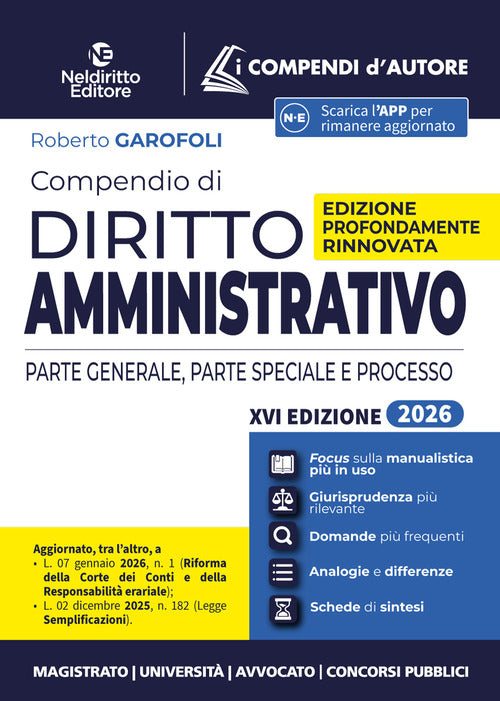 Compendio di diritto amministrativo 2026