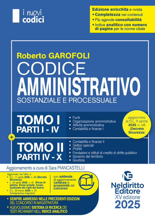 Codice normativo di diritto amministrativo per il concorso 2025 in Magistratura