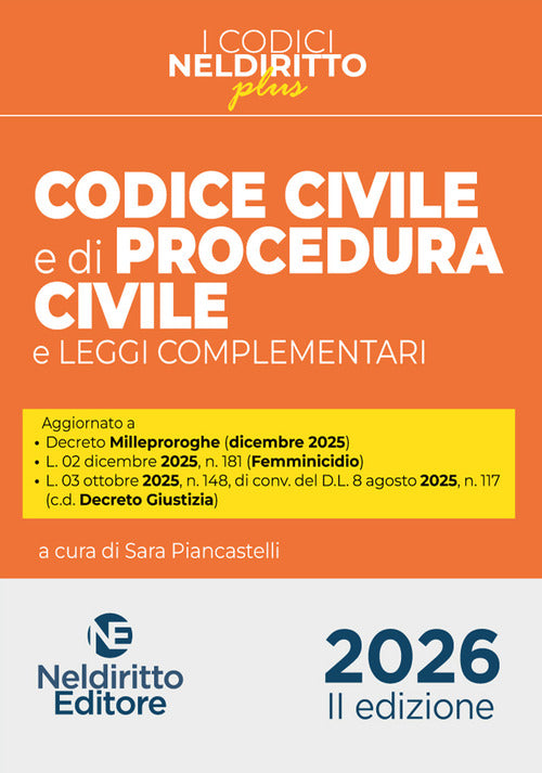 Codice Civile e di Procedura Civile Plus 2026