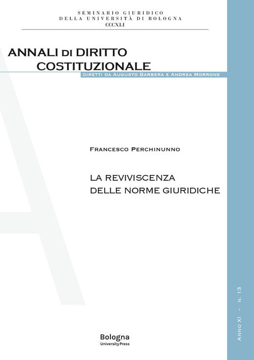 La reviviscenza delle norme giuridiche