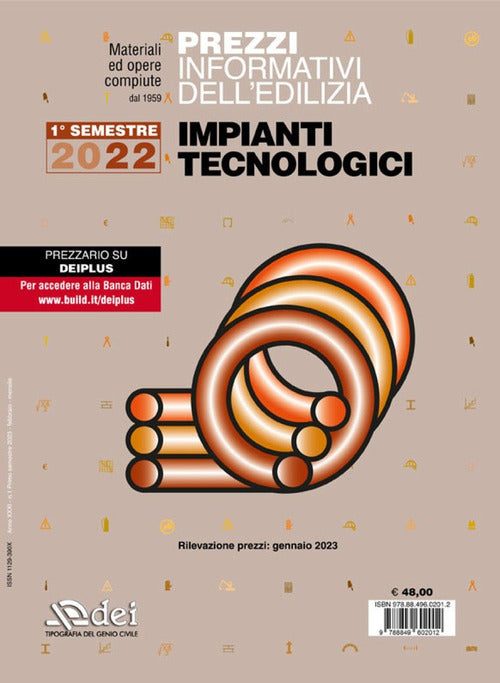 Cover of Prezzi informativi dell'edilizia. Impianti tecnologici. 1° semestre 2023. Materiali e opere compiute