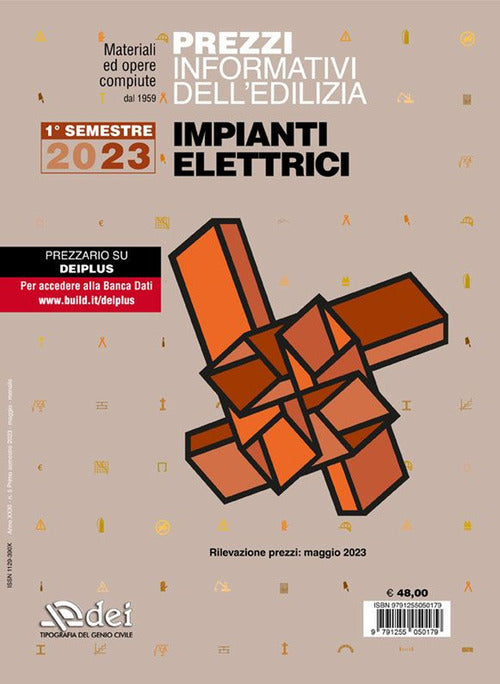 Cover of Prezzi informativi dell'edilizia. Impianti elettrici. 1º semestre 2023