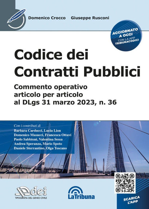 Cover of Codice dei contratti pubblici - Commento operativo articolo per articolo al DLgs 31 marzo 2023, n. 36