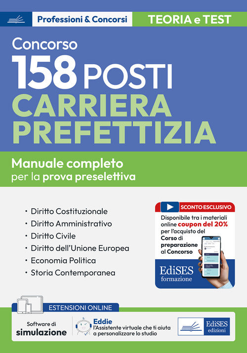 Concorso 158 posti nella carriera prefettizia