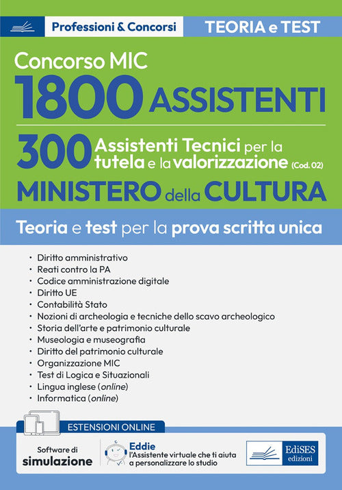 Concorso MIC 1800 assistenti 300 assistenti tecnici per la tutela e la valorizzazione
