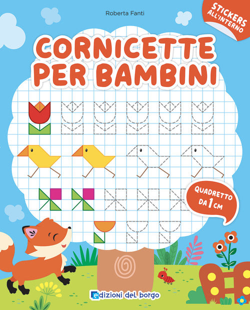 Cornicette per bambini. Quadretto da 1 cm. Con adesivi