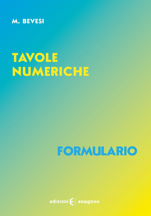Tavole numeriche. Formulario
