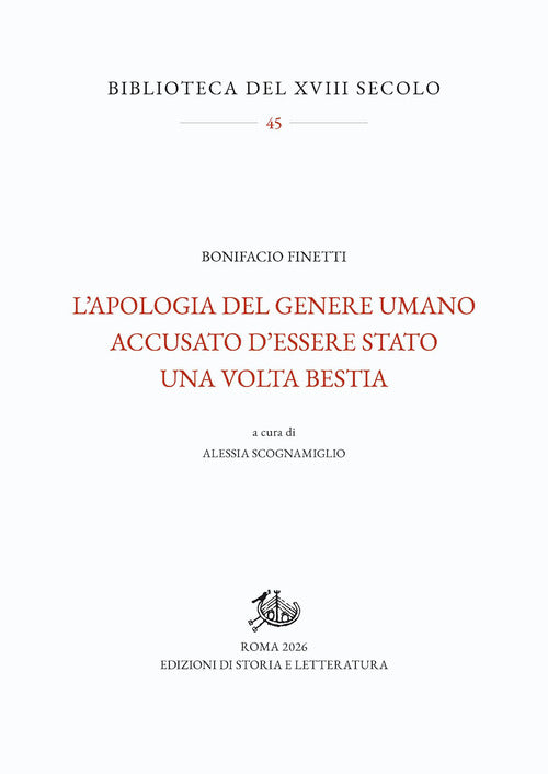 L'apologia del genere umano accusato d’essere stato una volta bestia