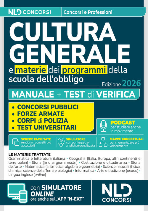 Manuale di cultura generale per tutti i concorsi 2026 con schemi e tabelle