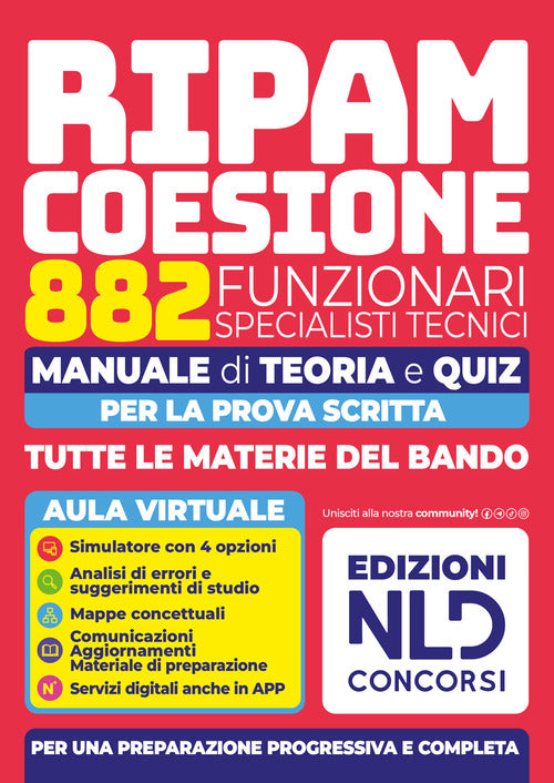 Concorso RIPAM coesione. 882 funzionari specialisti tecnici. Manuale di teoria e quiz per la prova scritta