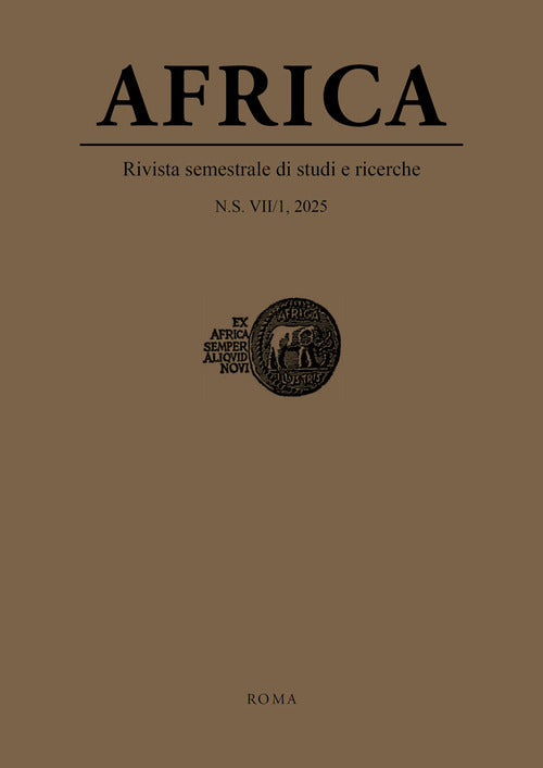 Africa. Rivista semestrale di studi e ricerche. Nuova serie. Vol. 1