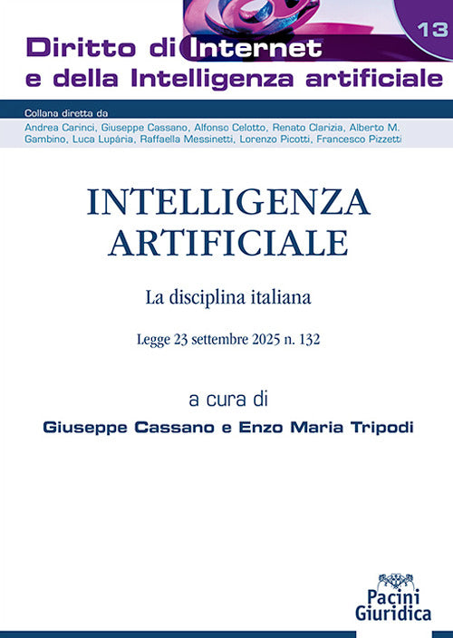 Intelligenza artificiale. La disciplina italiana. Legge 23 settembre 2025 n. 132