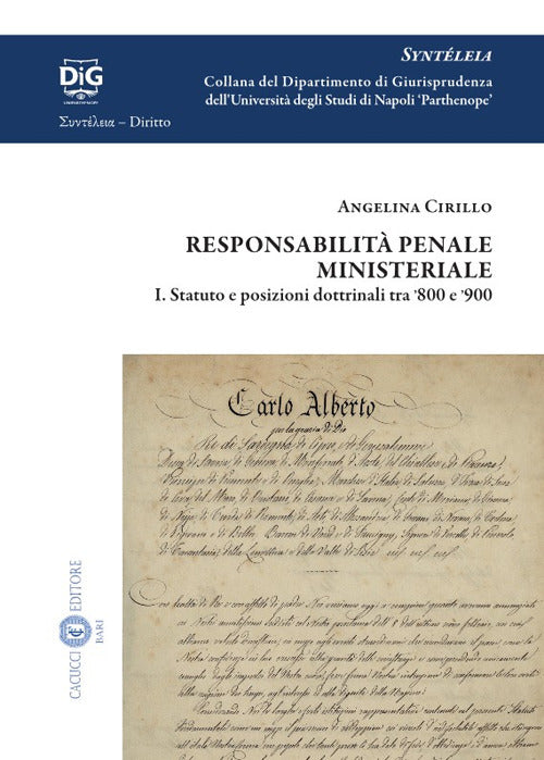 Cover of Responsabilità penale ministeriale