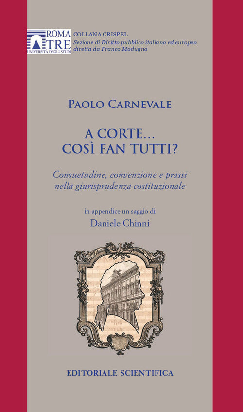 Cover of A Corte... così fan tutti. Consuetudine, convenzione e prassi nella giurisprudenza costituzionale