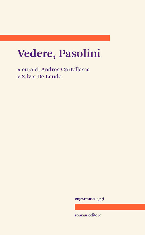 Cover of Vedere, Pasolini
