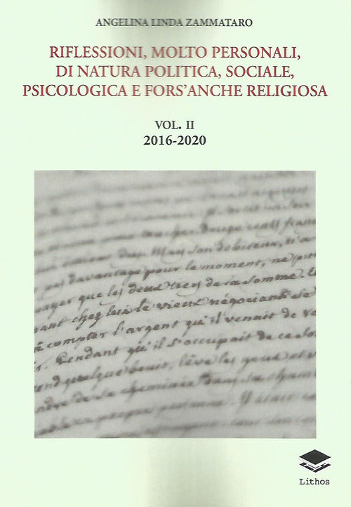 Cover of Riflessioni, molto personali, di natura politica, sociale, psicologica e fors'anche religiosa