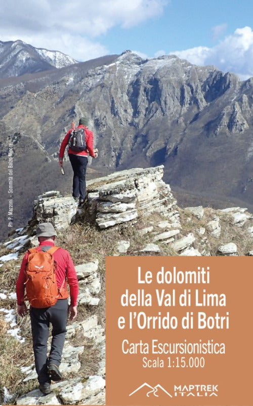 Cover of Dolomiti della Val di Lima e l'Orrido di Botri. Carta escursionistica