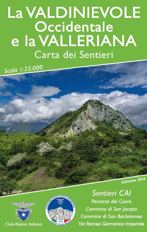 La Valdinievole occidentale e la Valleriana. Carta dei sentieri