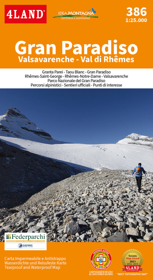 Cover of Gran Paradiso. Valsavarenche Val di Rhêmes 1:25.000