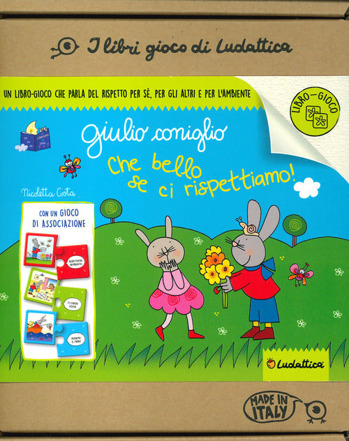 Cover of Che bello se ci rispettiamo! Giulio Coniglio. I libri gioco di Nic