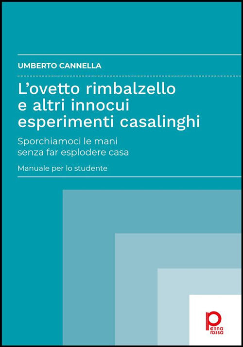 Cover of ovetto rimbalzello e altri innocui esperimenti casalinghi. Sporchiamoci le mani senza far esplodere casa. Manuale per lo studente