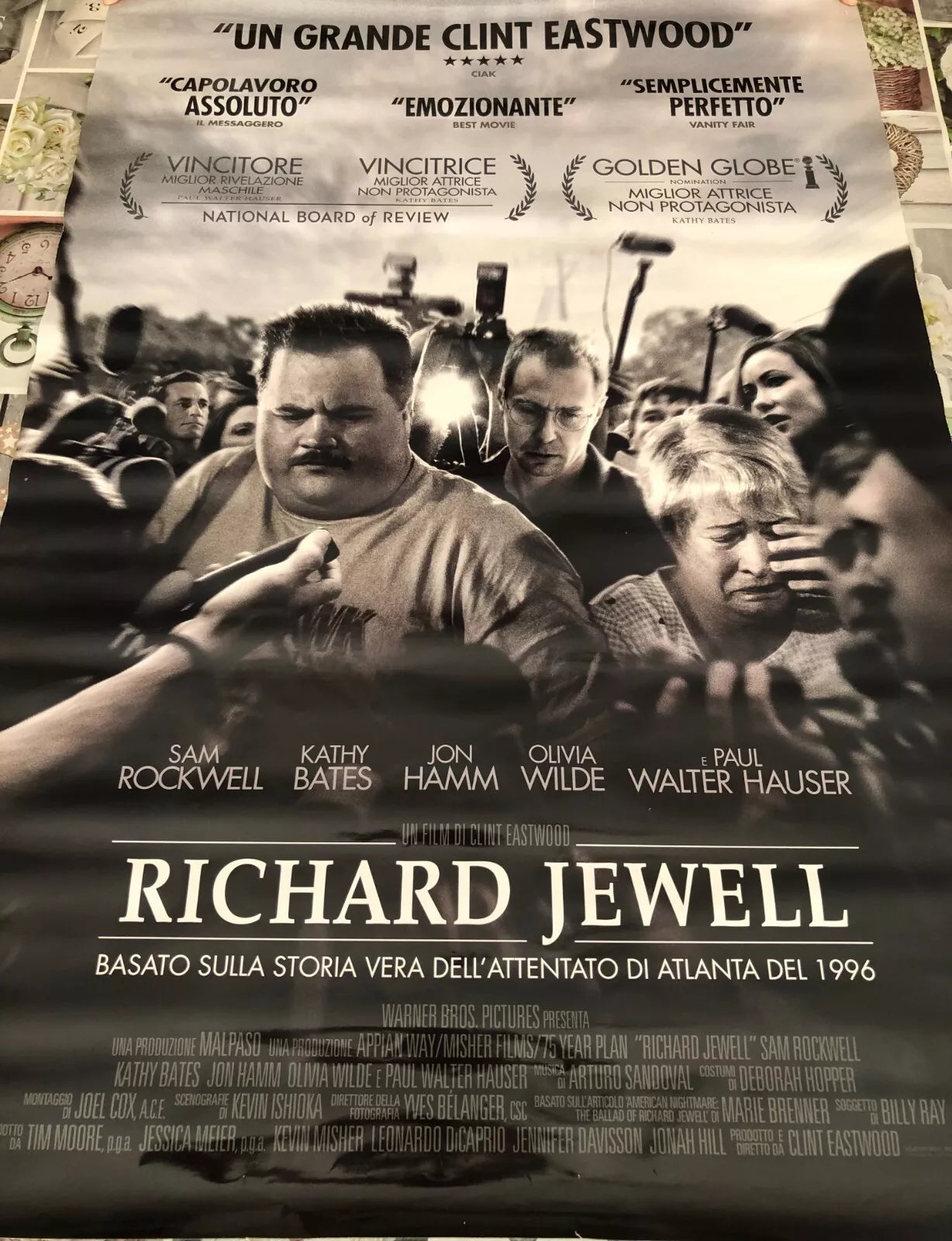 Poster locandina Richard Jewell 100x70 cm ORIGINALE da cinema 2019 di Clint East