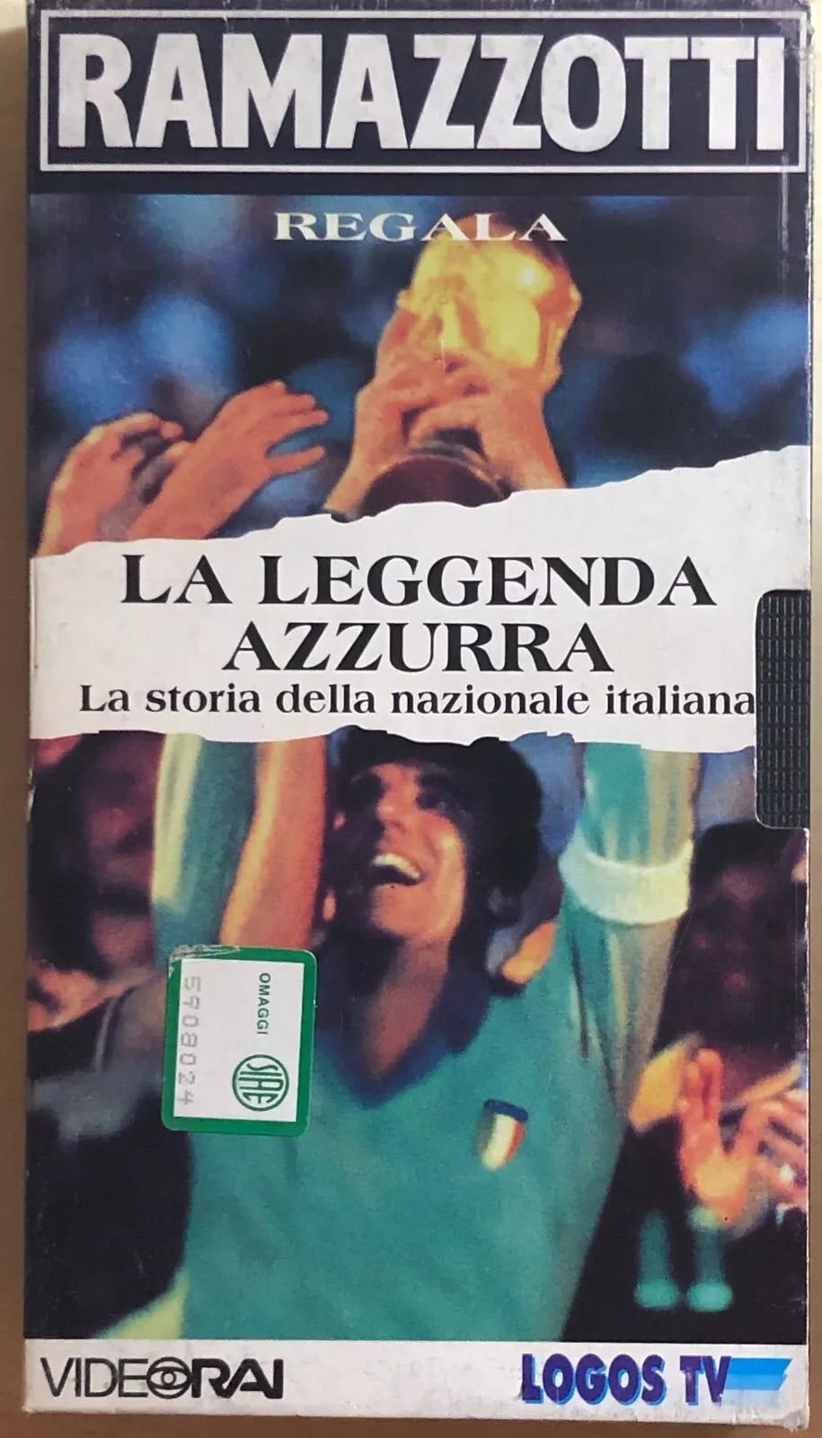 Ramazzotti regala La leggenda azzurra VHS di Logos Tv, 1995, Videorai