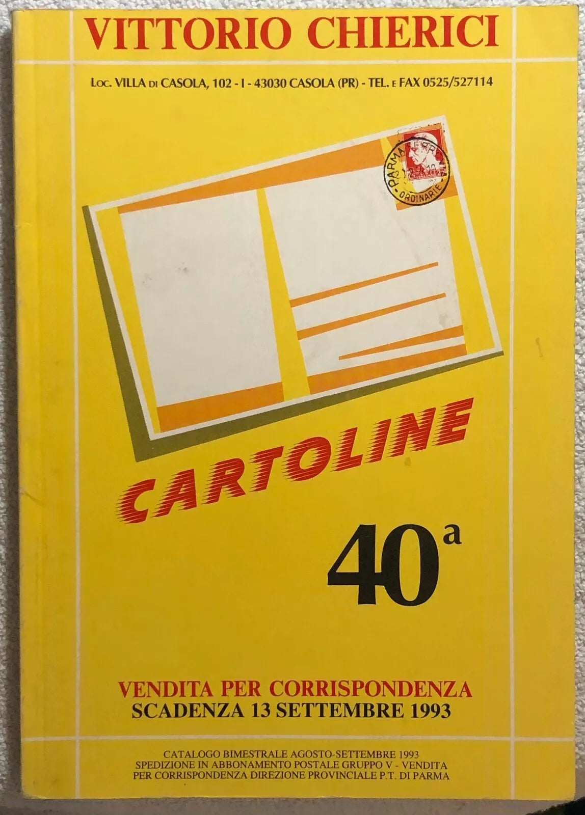Cartoline 40a-47a di Aa.vv., 1993, Vittorio Chierici