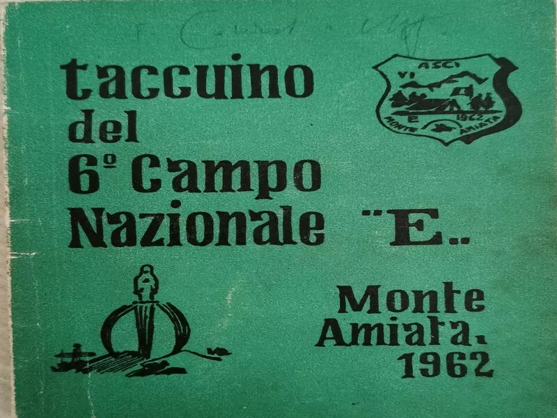 Taccuino del 6° campo nazionale E... Monte Amiata 1962 - ER