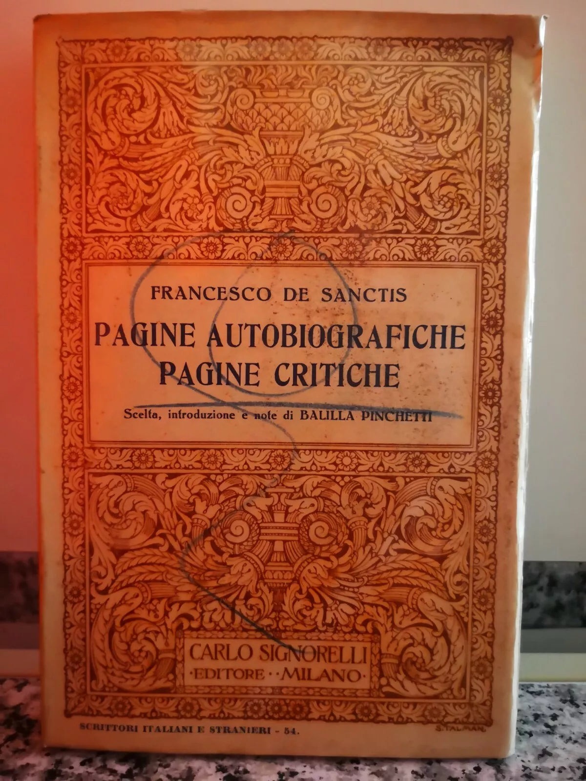 Pagine Autobiografiche Pagine critiche di Francesco De Sanctis, 1935,-F