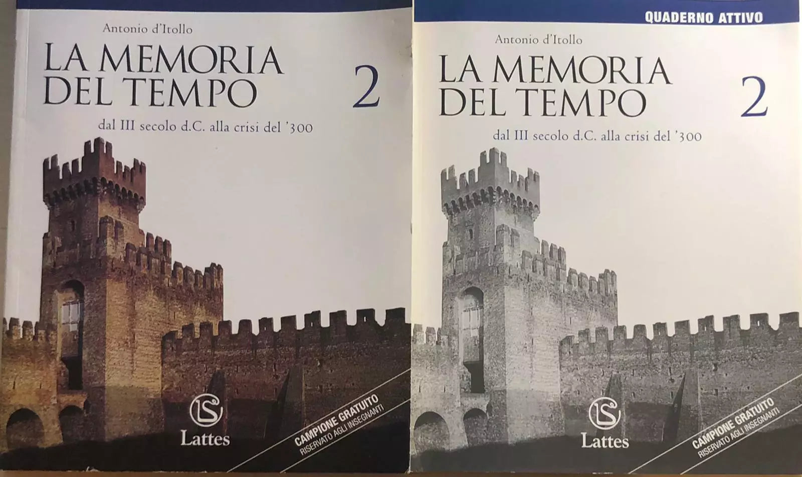 La memoria del tempo 2+quaderno attivo di Antonio D’Itollo, 2008, Lattes