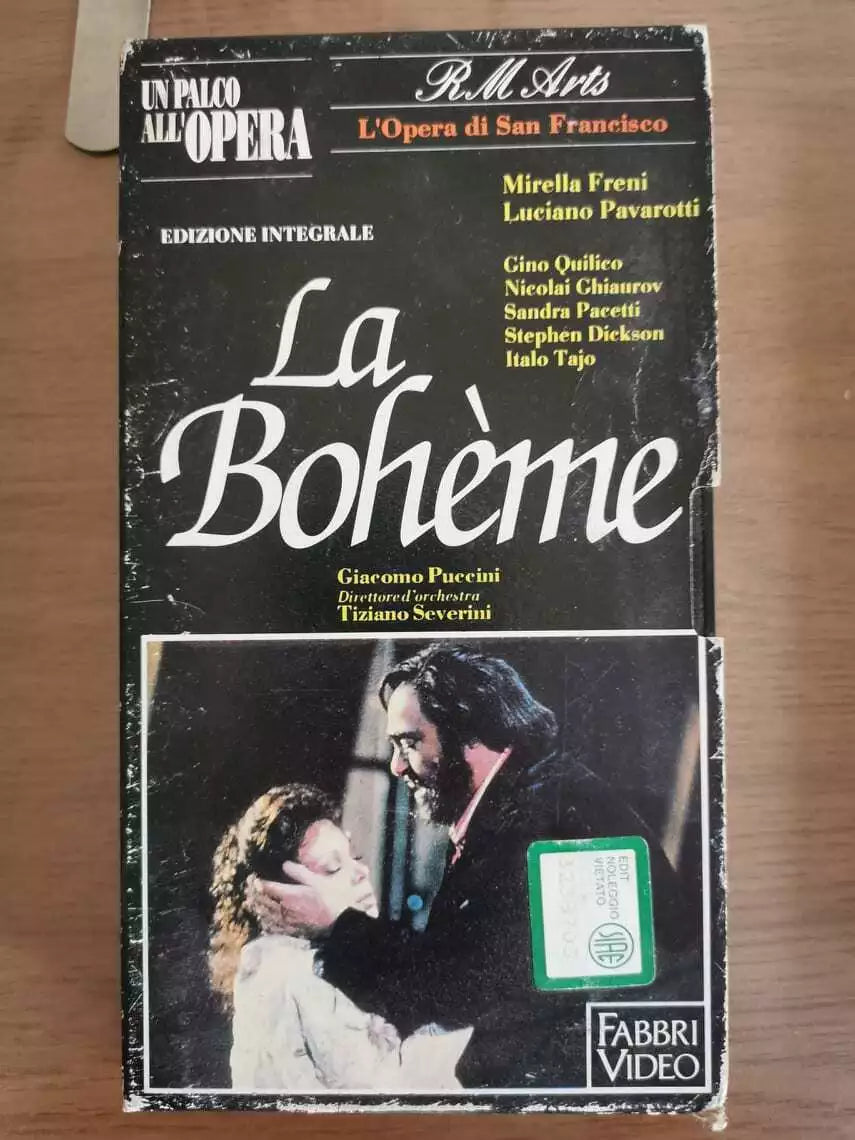 La Boheme - G. Puccini - Fabbri Video - 1989 - VHS - AR