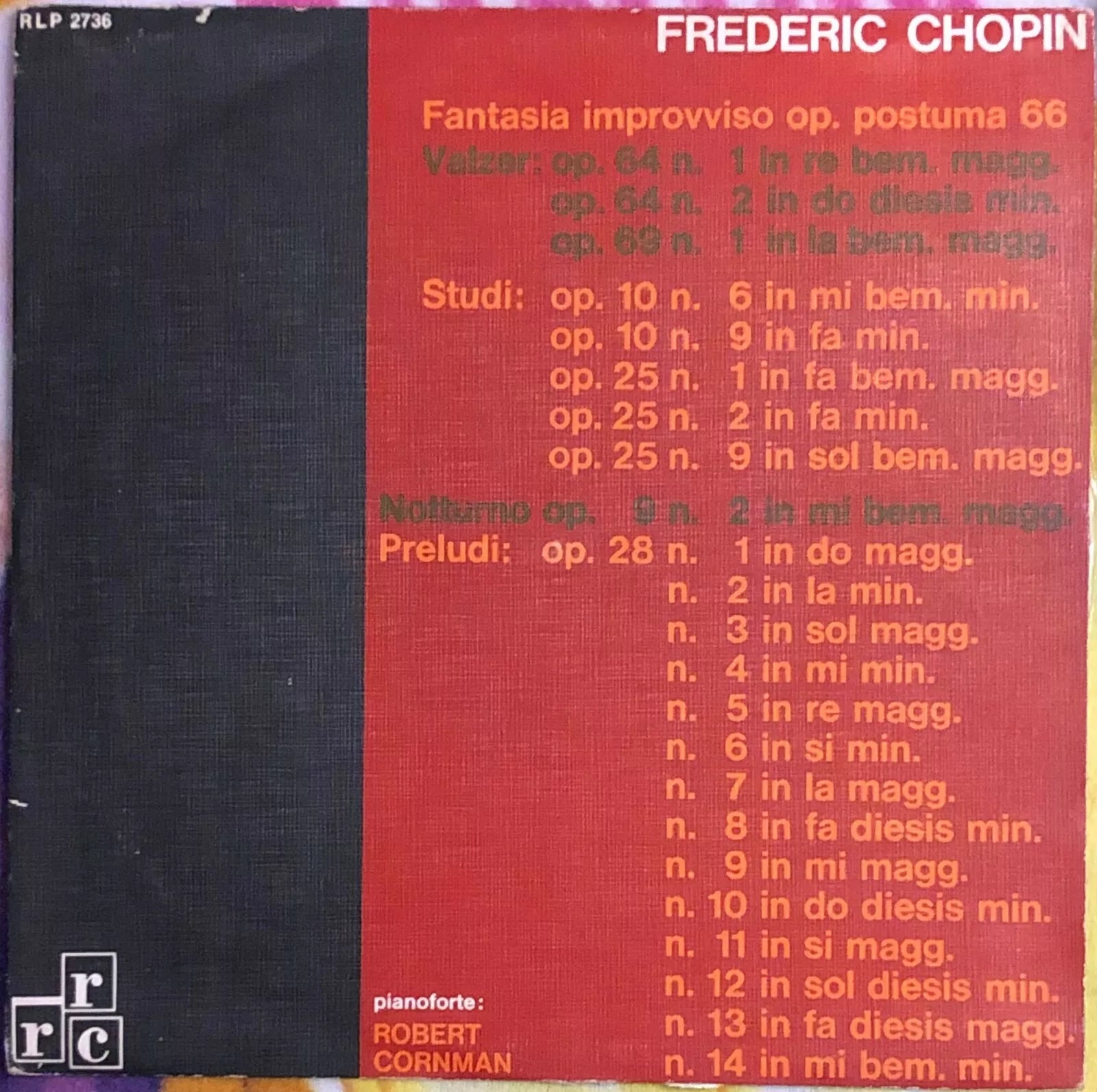 Fantasia improvviso op postuma 66 VINILE 33 GIRI di Frederic Chopin