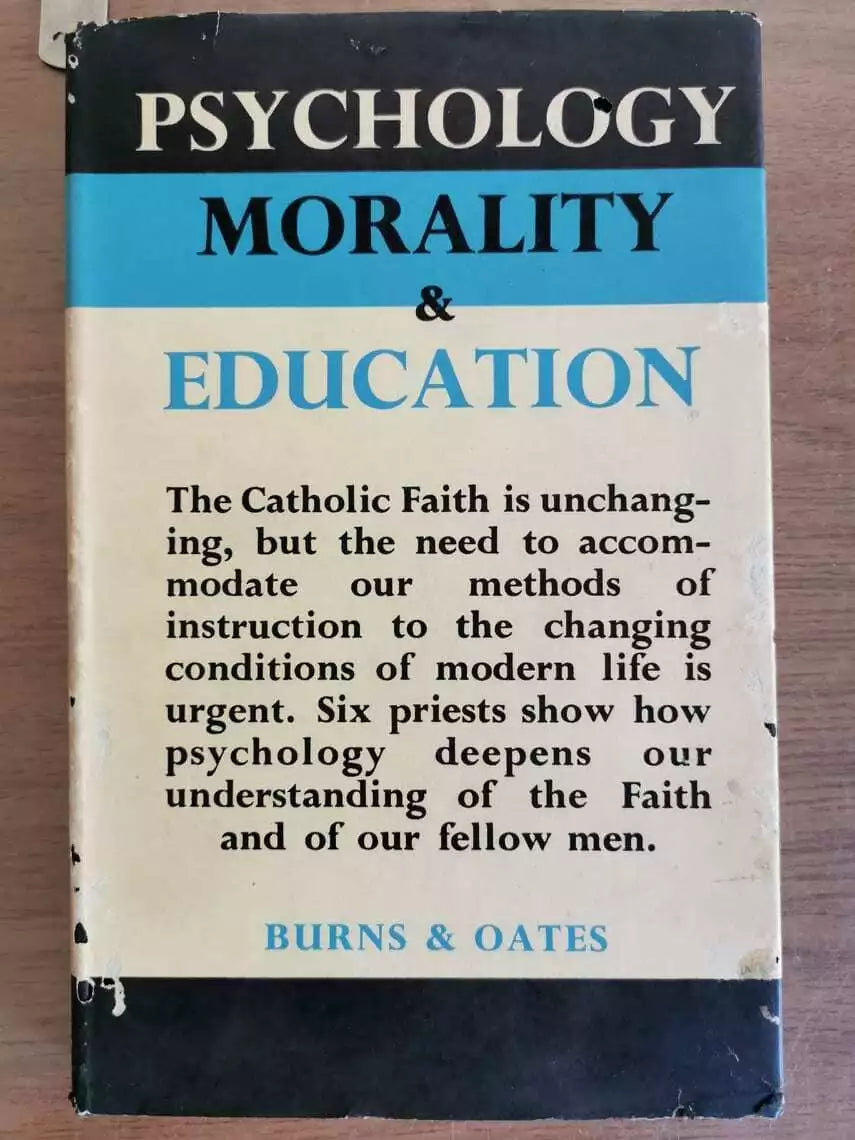 Psychology morality & education - F. Van Steenberghen - Burns & Oates-1958-AR