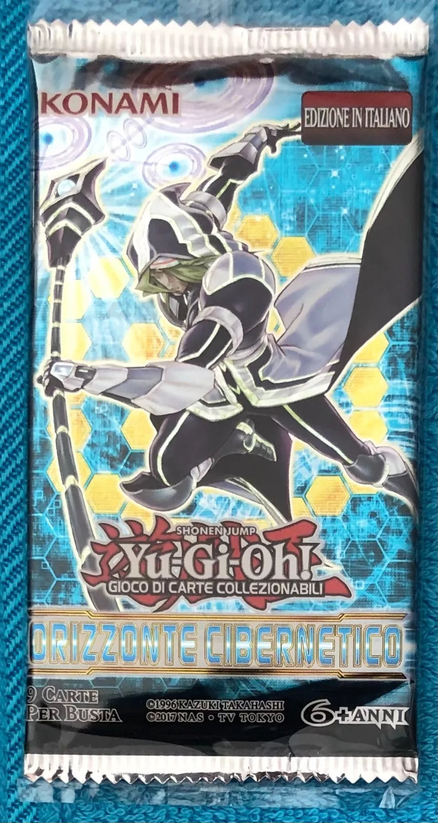 Yu Gi Oh Orizzonte cibernetico bustina con 9 carte di Kazuki Takahashi 2019