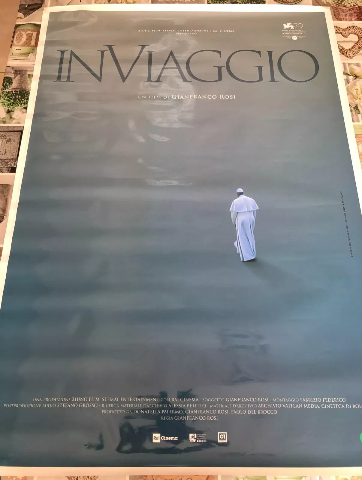 Poster locandina In viaggio 100x70 cm ORIGINALE da cinema 2022 di Gianfranco Ros