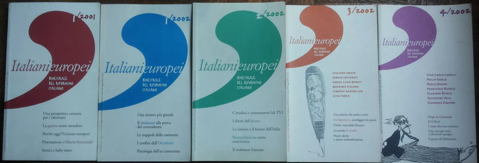 Italianieuropei bimestrale del riformismo... 5 volumi - AA.VV. - Marchesi - R