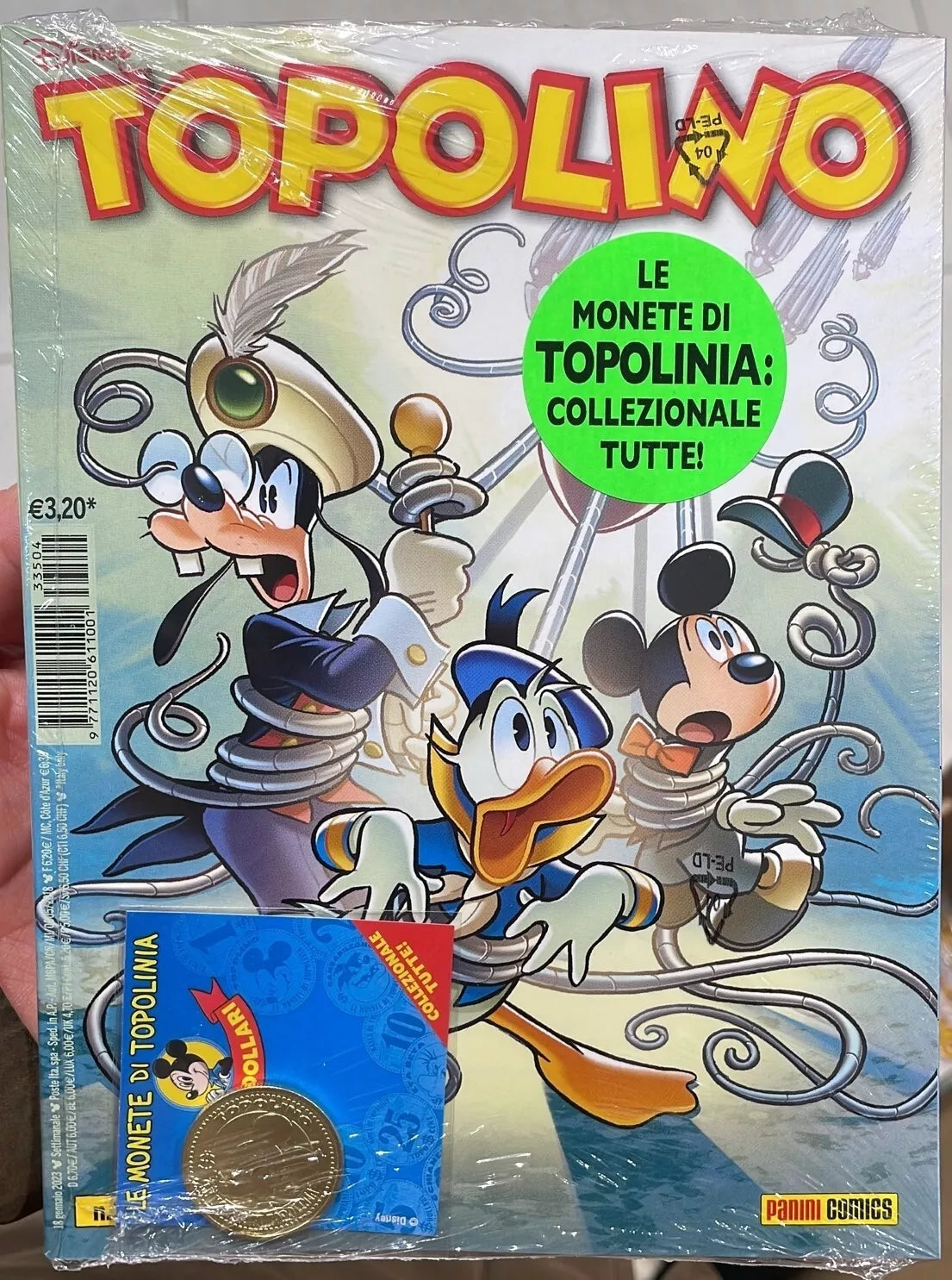 Topolino 3504 Moneta di Topolino BLISTERATO di Walt Disney